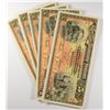 Image 1 : ( 5 ) 1914 CHOICE UNCIRCULATED MEXICO 5 PESOS NOTES M-561 A SCARCE!!