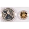 Image 4 : 1988 U.S. MINT OLYMPIC PROOF $5.00 GOLD AND SILVER$1.00 IN ORIGINAL  PACKAGING