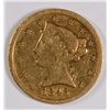 Image 1 : 1845-D $5 GOLD LIBERTY VF-35