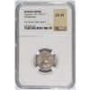 Image 1 : ROMAN EMPIRE ANCIENT SILVER DENARIUS, CARACALLA  A.D. 198-217, NGC CH VF  RARE!
