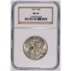 Image 1 : 1947 WALKING LIBERTY HALF DOLLAR, NGC MS-65  GEM!