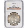 Image 1 : 1925-S PEACE SILVER DOLLAR, NGC MS-63 NICE!!