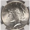 Image 2 : 1927 PEACE SILVER DOLLAR, NGC MS-64 BLAST WHITE!!!
