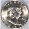 Image 2 : 1954-S FRANKLIN HALF DOLLAR, PCGS MS-65 GEM