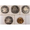 Image 2 : (5) MISC FORIGN COINS (SOME PROOFS)