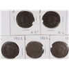 Image 1 : (5) 1822 LARGE CENTS