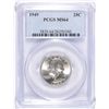 Image 1 : 1949 WASHINGTON QUARTER PCGS MS-64