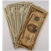 Image 1 : ( 7 ) U.S. $5.00 SILVER CERTS. AND ( 23 ) RED SEAL NOTES, LOWER GRADE CIRCULATED