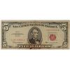 Image 1 : 1963 $5 US NOTE (STAR) RED SEAL