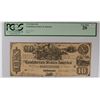 Image 1 : 1861 $10 CONFEDERATE STATES OF AMERICA PCGS 20 (T-29) RARE (SLAVE NOTE)