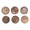 Image 1 : (6) LOW GRADE SEATED HALF DIMES