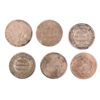 Image 2 : (6) LOW GRADE SEATED HALF DIMES