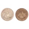 Image 2 : (2) SEATED QUARTERS (76, 88-S)