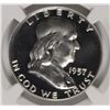Image 2 : 1957 FRANKLIN HALF DOLLAR, NGC PROOF-66 CAMEO!  BEAUTIFUL!