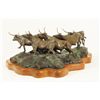 Image 3 : "Stampede Along the Arroyo" Dobberfuhl Bronze