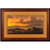 Image 1 : "Sunset on Rio Grande Gorge" Oil Painting