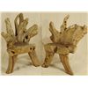 Image 1 : 2 Tree Trunk Chairs
