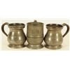 Image 1 : Collection of 3 Early Pewter Mugs