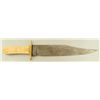 Image 2 : Antique Fred Barnes Clip Point Bowie Knife
