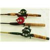 Image 2 : 3 Assorted Fishing Rods with Ambassadeur Reels