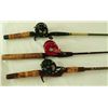 Image 4 : 3 Assorted Fishing Rods with Ambassadeur Reels