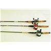 Image 7 : 3 Assorted Fishing Rods with Ambassadeur Reels
