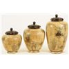 Image 2 : Set of 3 Small Urns