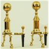 Image 2 : Brass Andirons