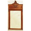Image 1 : Beveled Glass Oak Framed Mirror
