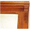Image 4 : Beveled Glass Oak Framed Mirror