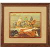 Image 1 : Xiang Zhang Cattle Drive Oil Painting