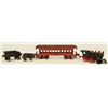 Image 1 : Cast Iron Toy Train Engine and 3 Cars