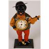 Image 1 : Black Americana Cast Iron Banjo Player Clock