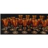 Image 2 : Set of 34 Amber Colored Glasses