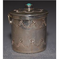 NAVAJO SILVER CONTAINER