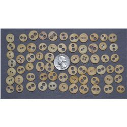 COLLECTION OF 68 BUTTONS