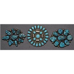 THREE NAVAJO SILVER PINS