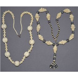 TWO HANDMADE NECKLACES