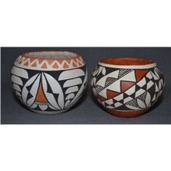 2 ACOMA POTTERY JARS