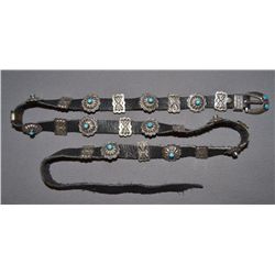 NAVAJO SILVER CHILDS CONCHO BELT