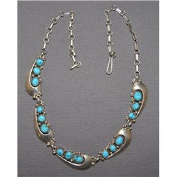 NAVAJO SILVER NECKLACE