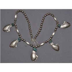 NAVAJO SILVER NECKLACE