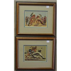 TWO INDIAN STYLE PRINTS