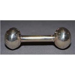 NAVAJO SILVER BABY RATTLE