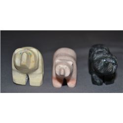 THREE PUEBLO FETISHES