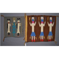 TWO NAVAJO TEXTILES