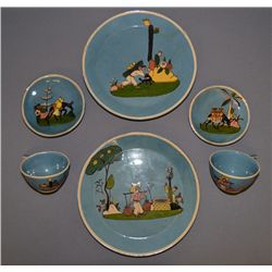 SIX PIECES OF MEXICAN POTTERY