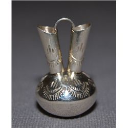 NAVAJO SILVER WEDDING VASE