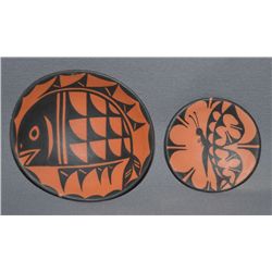 TWO SANTO DOMINGO POTTERY BOWLS