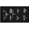 Image 2 : TEN NAVAJO SILVER RINGS